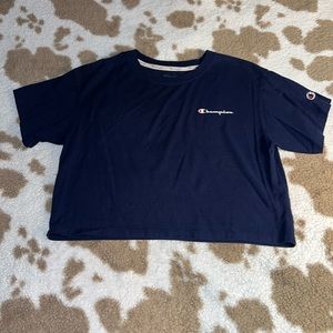 Navy blue, champion, crop top, size small
